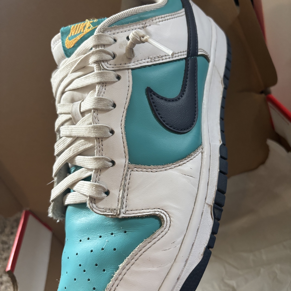 Nike Teal and White Sneakers